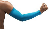 NV -X Sport Arm Sleeves 15-20MMHG Compression Enhanced Performance & Protection, Acid Aqua, Medium