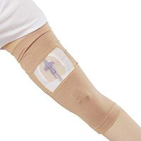 Care+Wear Long Ultra-Soft PICC Line Cover, 7"-9", XX-Small, Camel