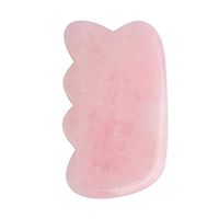 Exceart Gua Sha Board Massage Stone Crystal Wave Shape Stones SPA Acupuncture Therapy Trigger Point Massage Body Care Relax Tool