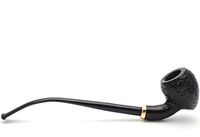 Mr. Brog Tobacco Pipe - Model No: 309 Amphora - Ebony Rusticated - Hand Made from Top Quality Woodblock