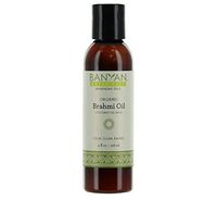 Banyan Botanicals Brahmi Oil with Coconut Base - USDA Certified Organic, 4 oz - Ayurvedic Skin & Hair Oil with Gotu Kola & Bacopa - Calms The Mind