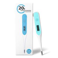 Ponek Body Basal Thermometer,Oral Thermometer for Fever,Rectal Armpit Temperature Meter, Digital Medical Thermometer with 20S Fast Readings (Blue)