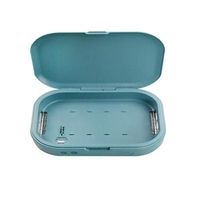 Exceart UV Box Portable Professional Ultrasonic Machine Jewelry Cleaner Instruments for Cleaning Rings Watches Eyeglasses Phone M as k Home Use (Blue)