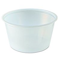 Fabri Kal PC400 4-Ounce Capacity 3.1-Inch Top Width by 2.3-Inch Bottom Width by 1.6-Inch Height Translucent Polystyrene Portion Cup 125-Pack  (Case of 20)