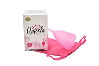 Ameela Menstrual Cup with Free Silk Storage Bag - The Number 1 Medical Grade Economical Feminine Alternative Protection for Cloth Sanitary Napkins - The Original Authentic Cup - Large Size (Small)