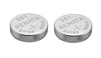 2 x Renata 301 Watch Battery Swiss Made Silver Oxide 1.5 v(SR43SW)