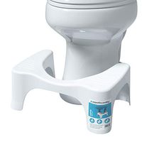 Squatty Potty The Original Bathroom Toilet Stool, CURVE Lightweight with sleek and modern design, 7 inch height, WHITE, 1 Count