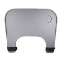 Exttlliy Portable Medical Wheelchair Tray Table Lap Trays with Cup Holder for Eating Reading (Gray)