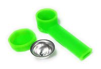 Singlenett Portable Unbreakable and Indestructible Silicone Decor Tube with lid (Green)