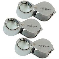 !SPECIAL! (3) 30x Folding Eye Loupes Jeweler Magnifiers Tool