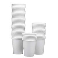 NYHI 50-Pack 10oz White Paper Disposable Cups – Hot / Cold Beverage Drinking Cup for Water, Juice, Coffee or Tea – Ideal for Water Coolers, Party, or Coffee On the Go’