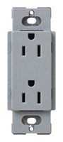 Lutron SCR-15-BG Satin Colors 15A Electrical Socket Duplex Receptacle, Bluestone