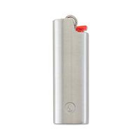 SilverStick Metal Lighter Cover (Sleeve, Case, Holder) for Full-Sized Bic (Brushed Silver)