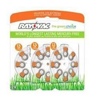 24-Pack Sz 13 Zero Mercury Hearing Aid Batteries