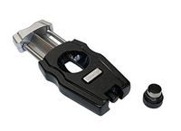 Prestige Import Group - The Gladiator 2 in 1 V-Cut & Punch Steel Body Cigar Cutter with Stainless Steel Blades - Onyx Black