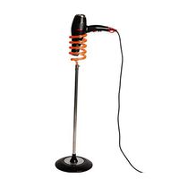 LIUCS Stainless Steel Permanent Spiral Pen Hair Dryer Holder Home Hair Salon Acrylic Foot Holder for Hair Dryer, Orange