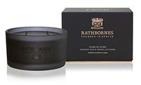 Rathbornes Four Wick Luxury Scented Candle Dublin Dusk Smoked Oud 50 Hour burn time 390g.