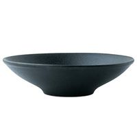 Bowl Single Salad Folk culture bowl Ceramic Large Soup Folk culture bowl, Noodle Folk culture bowl Creative Scrub Pointer Folk culture bowl Cooking & Dining (Color : Black, Size : 20 5.5cm) Hotel ta