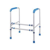 Toilet Handrails Stand Alone Toilet Rail Bathroom Safety Assist Frame Height-Adjustable Toilet Armrest Elderly Pregnant Women Toilet Safety Frames Rails