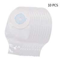 JIN Ostomy Bags 1-Piece Drainable Pouch Standard Wear Flat W/Full-Circle Filter Cut-to-Fit (Pack of 10)