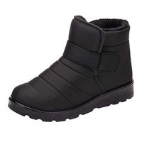 Womens Outdoor Boots,Ladies Waterproof Snow Booties Fur Lined Winter Warm Slip on Short Ankle Booties Sneakers Shoes