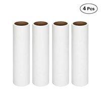 Vosarea 4Pcs Pet Hair Remover Rollers Sticky Lint Roller Sheet Refills 60 Sheets