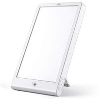 SIMBR Light Daylight Lamp 10,000 lux LED, 3 Adjustable Color Brightness Control with Timer&Touch Button, UV Free