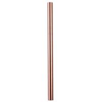 Vinjeely 12mm Diameter Colourful Long Stainless Steel Metal Drinking Straws Reusable Metal Straight Drinking Straws for Smoothie, Milkshakes (Rose Gold)