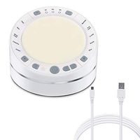 LED Light Baby Sleep White Noise Sound Machine with Headphone Jack Auto-Off Timer and Sound Recording,Sleep and Sound Therapy Soothing Sounds for Baby Adult Travel Home Office