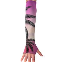 QG ZZX Purple Tropical Tree Unisex Compression Arm Sleeves UV Protection Performance Arm Sleeve - for Outdoor Sports Baseball,Basketball,Football (1 Pair)