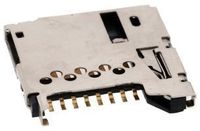 Memory Socket, 502702 Series, Memory Card, 8 Contacts, Copper Alloy, Gold Plated Contacts
