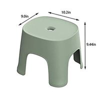 Small Potty Bench - Bathroom Anti-Slip Plastic Stool Foot Step Camping Stool Plastic Square Stool,Green