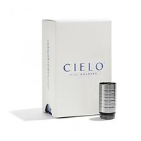Cielo - Slim Extension Chamber Stainless Steel Pill Case Keychain Pill Holder for Medicine, Allergy Pills, Ibuprofen, Aspirin-Made in The USA, Cielo's Pill Container Keychain Pill Fob is The Best!