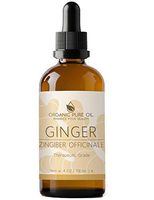 Ginger Essential Oil Pure 100% 4oz Therapeutic Grade for Hair, Skin, Pain Relief, Aromatherapy - Steam Distilled Ginger Oil - by Organic Pure Oil
