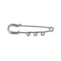 10PCS Silver Brooch Findings Spring Lock DIY Looped Kilt Pins For Jewelry Making Daily Popular Fashion Girl Jewerly Cheap Styling Delicate | TYPES - 1#