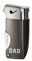 Personalized Visol Soft Flame Pipe Lighter - Fathers Day Gift with Engraved Dad (Gunmetal)