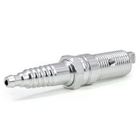Hlake Smoking Tube Fashion Spark Plug Aluminum Alloy Pipe Pipe Portable Tube Special Design Length 3.1 Inches (80MM)