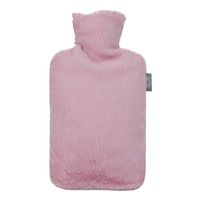 Hot Water Bottle - Hot Cold Pack Made of Burst Resistant Thermoplastic with Soft Fleece Cover Helps Relieve Muscle Aches & Pains, Menstrual Cramps, Flu Symptoms (Color : Pink)