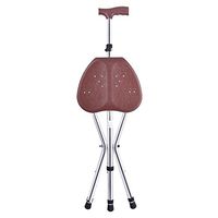 WW Crutch Chair Telescopic Adjustable Aluminum Alloy Massage Cushion Non-Slip Three-Leg Crutches