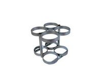 FWF Oxygen Floor MOUNTABLE Rack Holds 4 (D OR E Style) Diameter 4.3" Made in USA