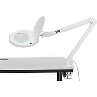 LED Magnifying Lamp with Covered Metal Arm, 8 Diopter, White