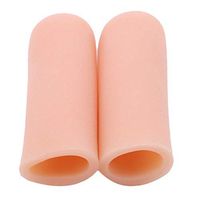 YouCY 2Pcs Thumb Protector Toe Protector Fingertips Protector Finger Protection Foot Blister Protect Feet Foot Pain Relief Foot Care Foot Care,Skin Color Plus Long (for Four Fingers)