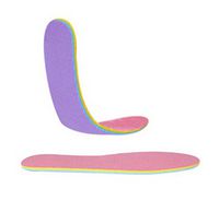 Gentle Meow 6 Pack Unisex Sports Athletic Insoles Double Deodorant Shoes Pad Pink and Purple