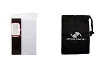 Darice DIY Crafts Supplies Stationery Blank Cards and Envelopes White 5 x 7 50 Piece (3 Pack) 1103 66 Bundle with 1 Artsiga Crafts Small Bag