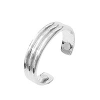 Festnight Medical Weight Loss Ring Simple Stainless Steel Magnetic Therapy Anti-Snoring Fashion Magnetic Healthcare Finger Ring (Silver-2)