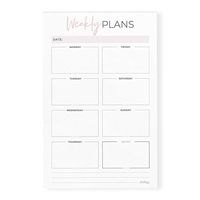Weekly Plans Rose Gold Planner Notepad, 5.5 x 8.5 in.