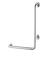 Bathroom safety rails Satin Polish Stainless Steel Bathroom Shower L-shaped Grab Bar Handrail/Wall Mounted Straight Towel Holder/Shower Aid & Safety Support Handrail Grab Rail