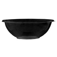 Party Essentials 32024B17 Soft Plastic Bowls, 320 oz, Black (Pack of 24)