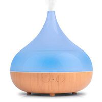 ap airpleasure Ultrasonic Quiet Humidifier, 400 ml Essential Oil Diffuser, Adjustable Mist Mode Vaporizer, Waterless Auto Shut-off Night Light Change Colors for Bedroom, Living Room, Spa, Yoga (LightYellow)
