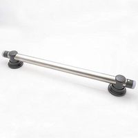 Lighted Smartbar Brushed Stainless Steel Bar with Slate Mounts and Lens Bar Caps. Includes 2 Fastener Kits for Wood Studs FK1001 (18 inch)